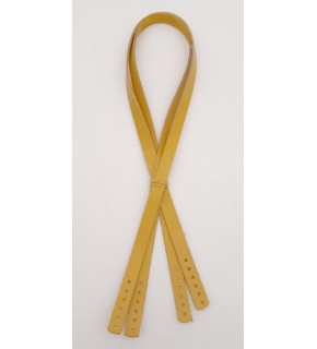 Çanta Aksesuar Gerçek Deri 70x1.2 cm Limon Küfü Renk Çift Çanta Sapı