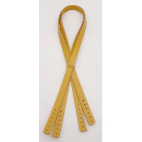 Çanta Aksesuar Gerçek Deri 70x1.2 cm Limon Küfü Renk Çift Çanta Sapı