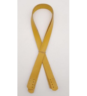 Çanta Aksesuar Gerçek Deri 70x2 cm Limon Küfü Renk Çift Çanta Sapı