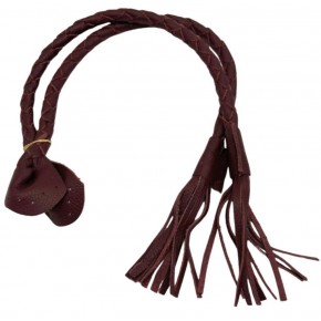 Çanta Aksesuar Gerçek Deri 75 cm Nova Model Bordo Renk  Çift Çanta Sapı