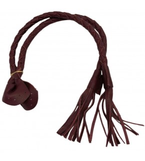 Çanta Aksesuar Gerçek Deri 75 cm Nova Model Bordo Renk  Çift Çanta Sapı