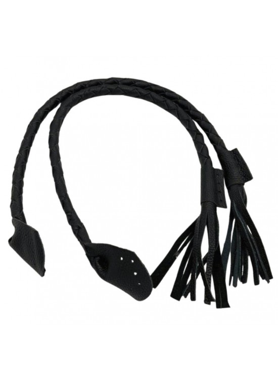 Çanta Aksesuar Gerçek Deri 75 cm Nova Model Siyah Renk  Çift Çanta Sapı