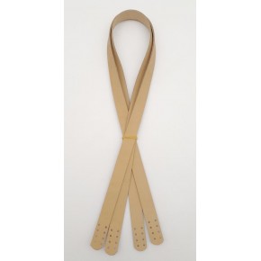 Çanta Aksesuar Gerçek Deri 80x2 cm Ham Doğal Renk Çift Sap