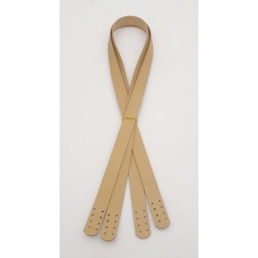 Çanta Aksesuar Gerçek Deri 80x2 cm Ham Doğal Renk Çift Sap