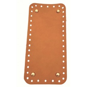 Çanta Aksesuar Gerçek Deri Açık Taba 25X12 cm Dikdörtgen Light Gold Metalli Çanta Tabanı