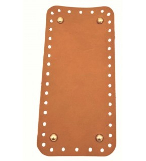 Çanta Aksesuar Gerçek Deri Açık Taba 25X12 cm Dikdörtgen Light Gold Metalli Çanta Tabanı