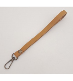 Çanta Aksesuar Gerçek Deri Açık Taba Renk Elcik Antik Metalli