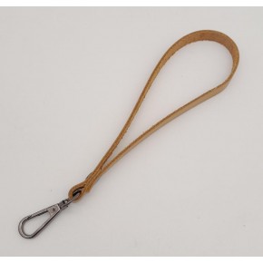 Çanta Aksesuar Gerçek Deri Açık Taba Renk Elcik Füme Metalli