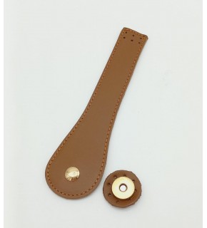 Çanta Aksesuar Gerçek Deri Armut Model Kapak Taba Light Gold Metalli