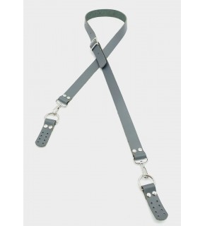 Çanta Aksesuar Gerçek Deri Ayarlı Uzun Sap 2.3X130 Gri Gümüş Metalli