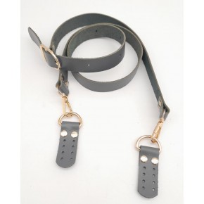 Çanta Aksesuar Gerçek Deri Ayarlı Uzun Sap 2.3X130 Gri Light Gold Metalli