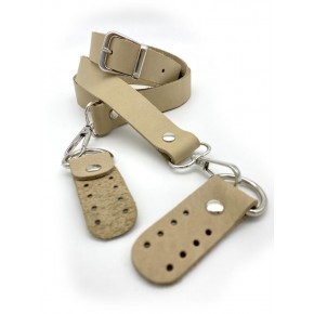 Çanta Aksesuar Gerçek Deri Ayarlı Uzun Sap 2.3X130 Ham Renk Gümüş