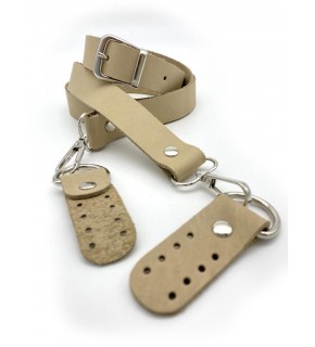 Çanta Aksesuar Gerçek Deri Ayarlı Uzun Sap 2.3X130 Ham Renk Gümüş