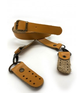 Çanta Aksesuar Gerçek Deri Ayarlı Uzun Sap 2.3X130 Hardal Antik