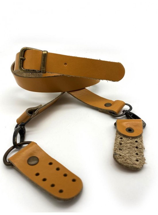 Çanta Aksesuar Gerçek Deri Ayarlı Uzun Sap 2.3X130 Hardal Antik