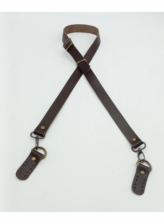 Çanta Aksesuar Gerçek Deri Ayarlı Uzun Sap 2.3X130 Kahverengi Antik Metalli Çanta Aksesuar Gerçek Deri Ayarlı Uzun Sap 2.3X130 Kahverengi Antik Metalli