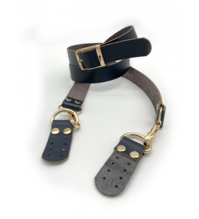 Çanta Aksesuar Gerçek Deri Ayarlı Uzun Sap 2.3X130 Lacivert Light Gold Metal