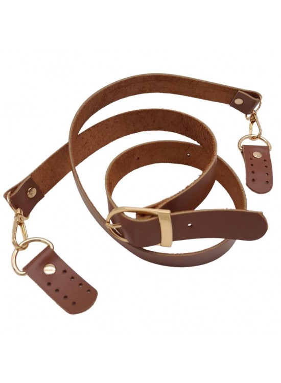 Çanta Aksesuar Gerçek Deri Ayarlı Uzun Sap 2.3x130 Sütlü Kahve Light Gold Metalli Çanta Aksesuar Gerçek Deri Ayarlı Uzun Sap 2.3x130 Sütlü Kahve Light Gold Metalli