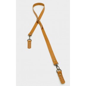 Çanta Aksesuar Gerçek Deri Ayarlı Uzun Sap 2X130 Açık Taba Antik Metalli