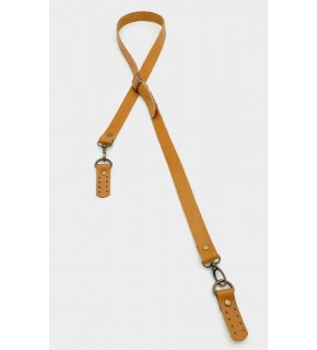 Çanta Aksesuar Gerçek Deri Ayarlı Uzun Sap 2X130 Açık Taba Antik Metalli