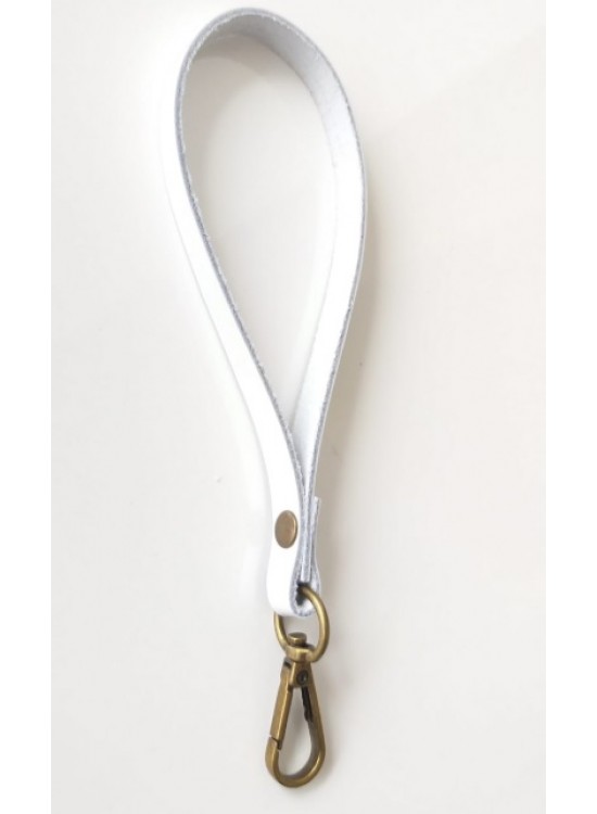 Çanta Aksesuar Gerçek Deri Beyaz Renk Elcik Metali Antik