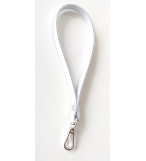 Çanta Aksesuar Gerçek Deri Beyaz Renk Elcik Metali Gümüş