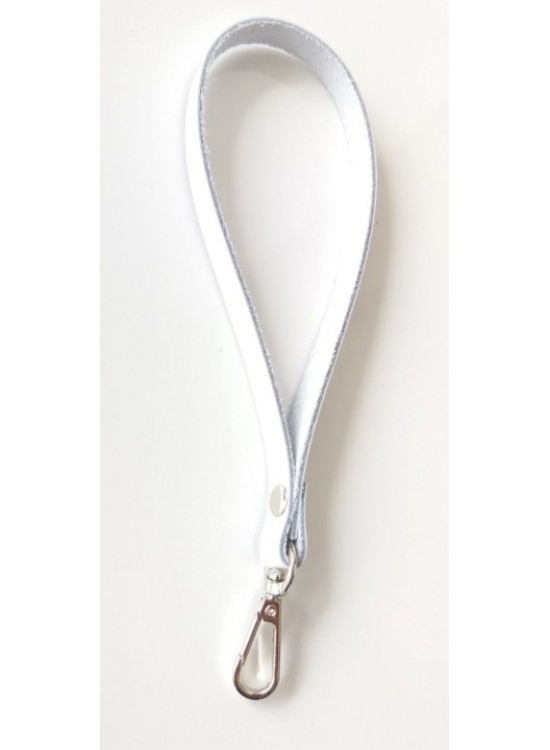 Çanta Aksesuar Gerçek Deri Beyaz Renk Elcik Metali Gümüş Çanta Aksesuar Gerçek Deri Beyaz Renk Elcik Metali Gümüş