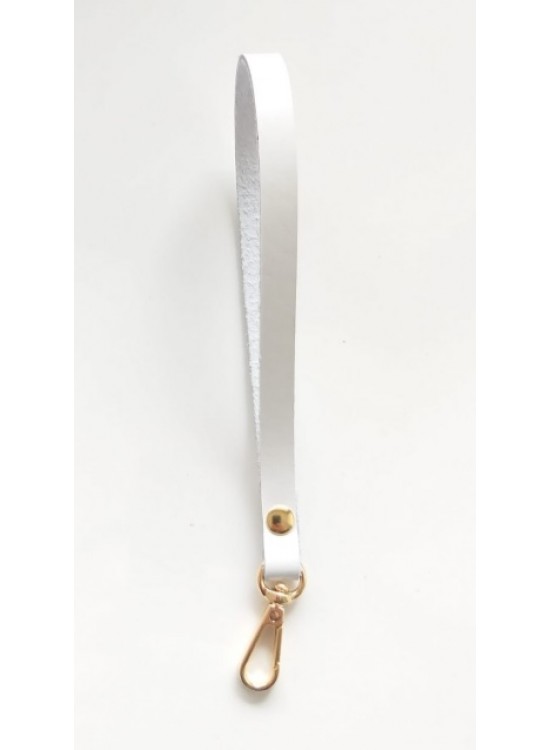 Çanta Aksesuar Gerçek Deri Beyaz Renk Elcik Metali Light Gold Çanta Aksesuar Gerçek Deri Beyaz Renk Elcik Metali Light Gold