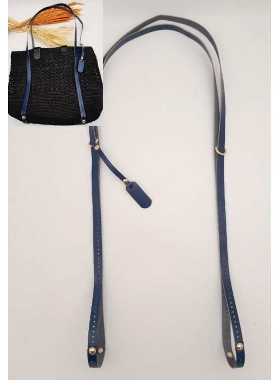 Çanta Aksesuar Gerçek Deri Çantayı Saran Lacivert Renk İnce Sap Light Gold Metalli Çanta Aksesuar Gerçek Deri Çantayı Saran Lacivert Renk İnce Sap Light Gold Metalli