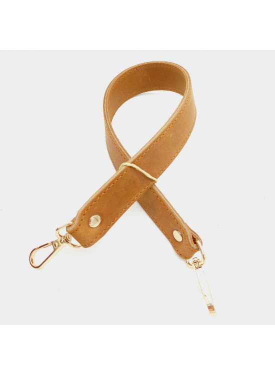 Çanta Aksesuar Gerçek Deri Çift Kat Dikişli Kısa Sap Açık Taba