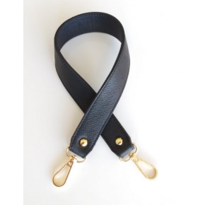 Çanta Aksesuar Gerçek Deri Çift Kat, Dikişli Kısa Sap Siyah