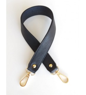 Çanta Aksesuar Gerçek Deri Çift Kat, Dikişli Kısa Sap Siyah