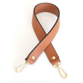 Çanta Aksesuar Gerçek Deri Çift Kat, Dikişli Kısa Sap Taba