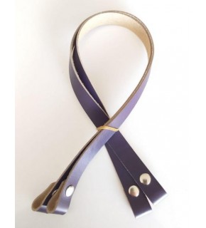 Çanta Aksesuar Gerçek Deri Çıtçıtlı Sap Mor