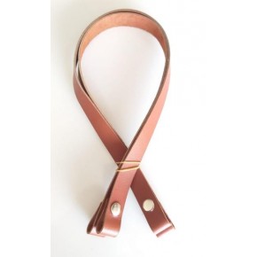 Çanta Aksesuar Gerçek Deri Çıtçıtlı Sap Taba