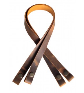 Çanta Aksesuar Gerçek Deri Crazy Oil Çıtçıtlı Sap