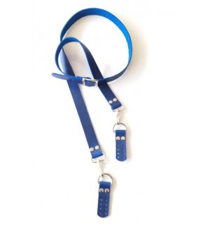 Çanta Aksesuar Gerçek Deri Crazy Oil Saks Mavi Renk Ayarlı Sap