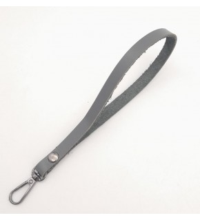 Çanta Aksesuar Gerçek Deri Gri Renk Elcik Füme Metalli