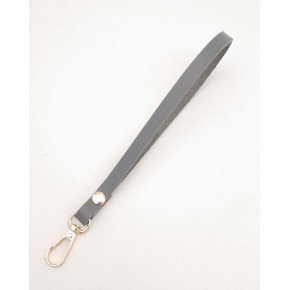 Çanta Aksesuar Gerçek Deri Gri Renk Elcik Light Gold Metalli