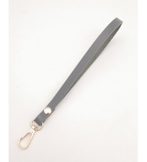 Çanta Aksesuar Gerçek Deri Gri Renk Elcik Light Gold Metalli