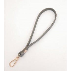 Çanta Aksesuar Gerçek Deri Gri Renk Elcik Light Gold Metalli