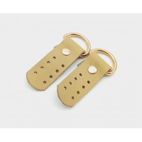 Çanta Aksesuar Gerçek Deri Ham Doğal Sapucu (Böce) Light Gold Metalli