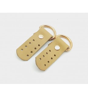 Çanta Aksesuar Gerçek Deri Ham Doğal Sapucu (Böce) Light Gold Metalli