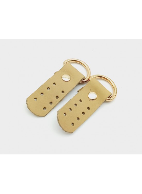 Çanta Aksesuar Gerçek Deri Ham Doğal Sapucu (Böce) Light Gold Metalli