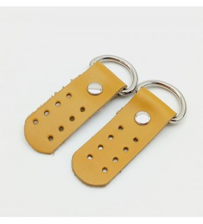 Çanta Aksesuar Gerçek Deri Hardal Sapucu (Böce) Gümüş Metalli