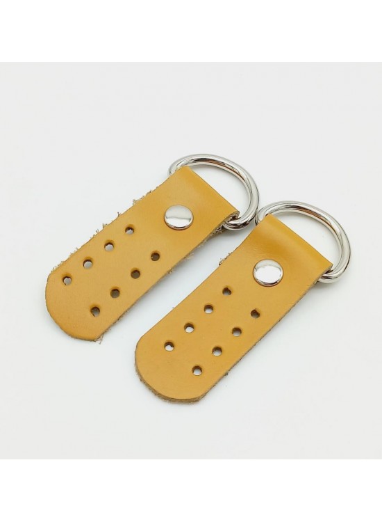 Çanta Aksesuar Gerçek Deri Hardal Sapucu (Böce) Gümüş Metalli