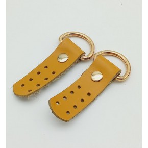 Çanta Aksesuar Gerçek Deri Hardal Sapucu (Böce) Light Gold Metalli