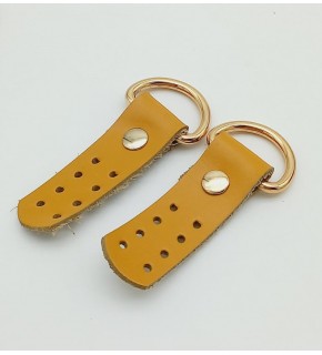 Çanta Aksesuar Gerçek Deri Hardal Sapucu (Böce) Light Gold Metalli