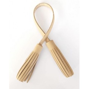 Çanta Aksesuar Gerçek Deri İkili Düz Püskül Ham Renk