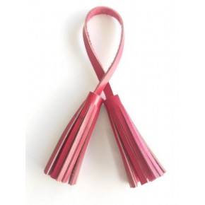 Çanta Aksesuar Gerçek Deri İkili Düz Püskül Kırmızı Renk